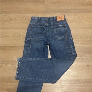 Urban Outfitters Medium/Dark BDG Cargo Straight Fit Medium Rise Jeans